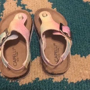 Multicolored  Capelli baby sandals